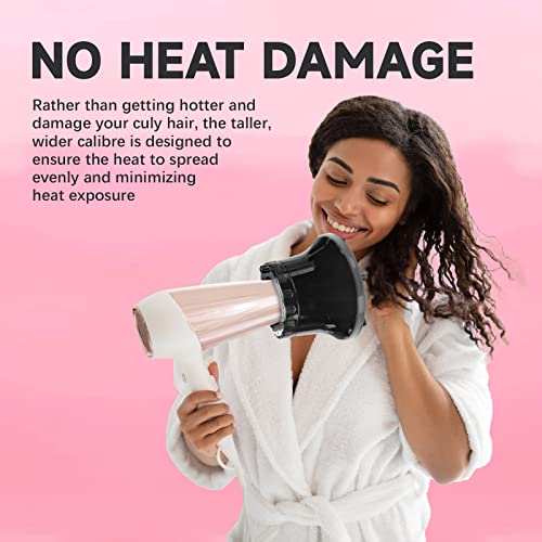Diffuser Attachment For Hair Dryer, Diffuser Hair Dryer, Hair Diffuser For Curly Hair, Universal Blow Hair Dryer Defuzzer For Curly Wavy Women For 1.4-2.4'' Nozzle, Anniversary Birthday Gifts For Her #TOP3