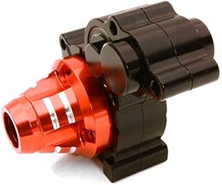 Integy RC Model OBM-1320BLACKRED CNC Machined Alloy Center Main Gearbox Housing for Axial 1/10 Wraith 2.2