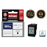 Tusz Activejet AH-901BRX do drukarki HP, Zamiennik HP 901XL CC654AE; Premium; 20 ml; czarny. Drukuje więcej o 20%.
