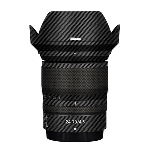 Mebont �J�����A�N�Z�T���[ Nikon Z 24-70mm f/4 S�Ή� �����Y�ɓK������ی쑕���X�e�b�J�[�ŁA�ώC�����A�ϖ��Ր�������������Y�X�L���ی�t�B�����A����(Carbon Fiber Black)