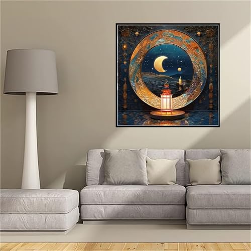 Diamond painting 5D grand format 75x75cm pour illuminer et décorer votre salon