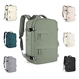 Mochila Viagem, Mochila Feminina Avião,40L Impermeável & Expansível,com Porta USB, Mochila Notebook Masculina Grande para Trabalho Casual Esportes Hiking Escolar Presente