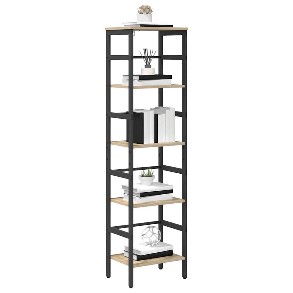 Libreria a 4 livelli, 40 x 29,5 x 149 cm