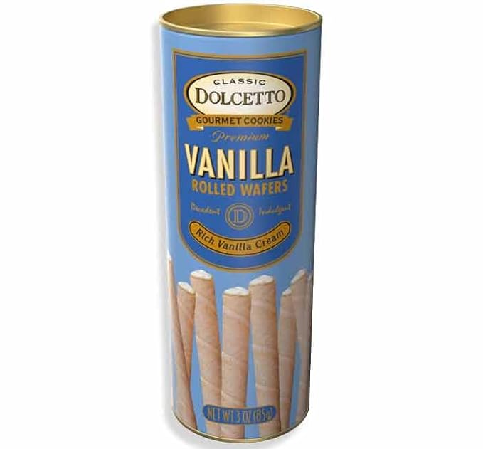 Dolcetto Barquillos Gourmet - Chocolate, Vainilla y Tiramisú - Pack de 3 Latas miniatura 4