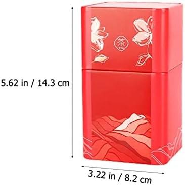 DOITOOL 4pcs Tea Tin Canister with Airtight Lids for Loose Tea and Tea Bags Small Kitchen Canisters for Tea Coffee Sugar Storage Loose Leaf Tea Tin Containers