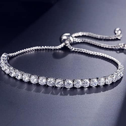 KEFERDIZ zircon bracelet Valentine's Day Gifts Women Bracelet Bracelet Sister Gift Silver Use as Christmas Gift Valentine's Day Gift for Girlfriend or Sister