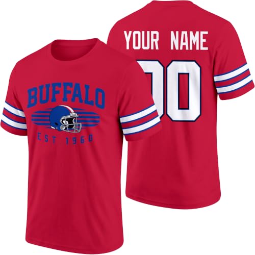 Image of T-Shirt Custom Name and Number Personalized Gifts | Crewneck Short Sleeves T-Shirt for Men S-4XL