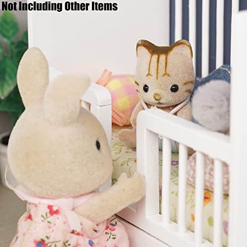 Odoria Escala 1/12 Miniaturas Berço para Bebês Cama Enfermagem Decoração Móveis para Casa de Bonecas