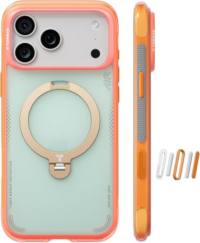 TORRAS Q3 Air for iPhone 18 Pro Max Case, 360 Magnetic Stand-Coral Breeze - image 1