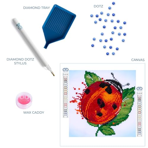 Diamond Dotz at Home Garden Lady Diamond Painting Kits for Adults - Diamond Art Kits a Relaxing Creative Craft Kit with Dotz Gems 11.8x11.8