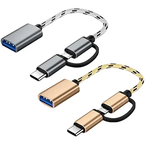 Adaptador 2 en 1 Tipo C/Micro a USB CHOOCUU Cover