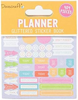 Dovecraft Book-Planners-416 Stickers-Silver Foil Designs-for Crafts, Stationery, Journaling, Paper, Multicolour, One Size