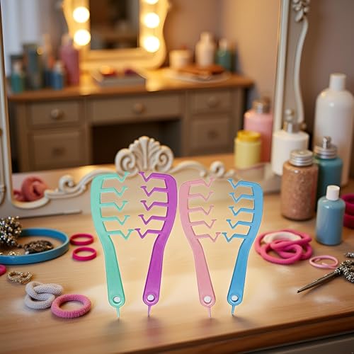 Peine de dientes anchos en Z para cabello rizado miniatura 4
