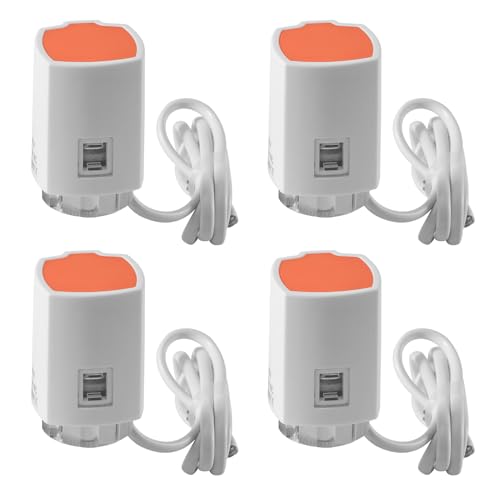 Silkwish 4x Stellantrieb Fussbodenheizung 230V AC, Thermischer M30x1,5 NC - Elektrischer Stellmotor Stromlos Geschlossen - Thermot Stellmotor für Heizkreisverteiler & Temperaturregler