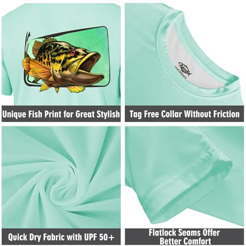 Image of Palmyth Boys Fishing Shirt Short Sleeve UPF 50+ Youth Performance T-Shirt