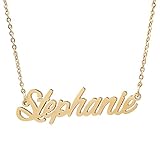 AOLO Unique Name Necklace Vintage Jewellery, Stephanie