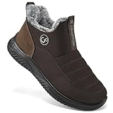 Alicegana Womens Snow Boots Winter: Warm Fur Lined Ankle Booties Waterproof Non Slip Snow Shoes for Outdoor Walking