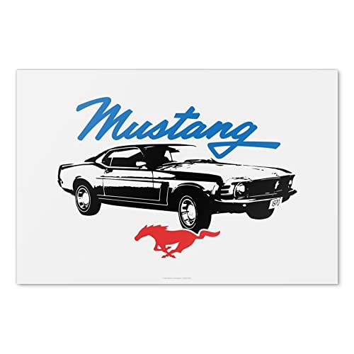 GRAPHICS & MORE Ford 1970 Mustang Wall Art Picture Paper