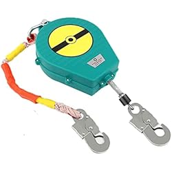 Anticaídas Dispositivo Retractil, Protección contra Caídas, Elemento Anti-caída Esencial en Trabajos Que Necesitan Estar Seguros y Tener Libertad de Movimiento 5m