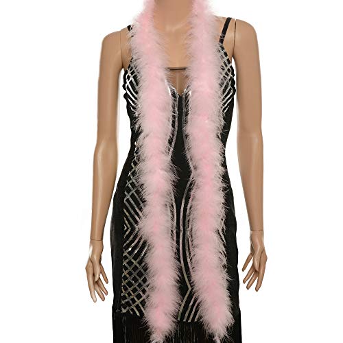 72" Long Fluffy Marabou Feather Boa For Women Diy Craft Home Decor 22G-Baby Pink #TOP1