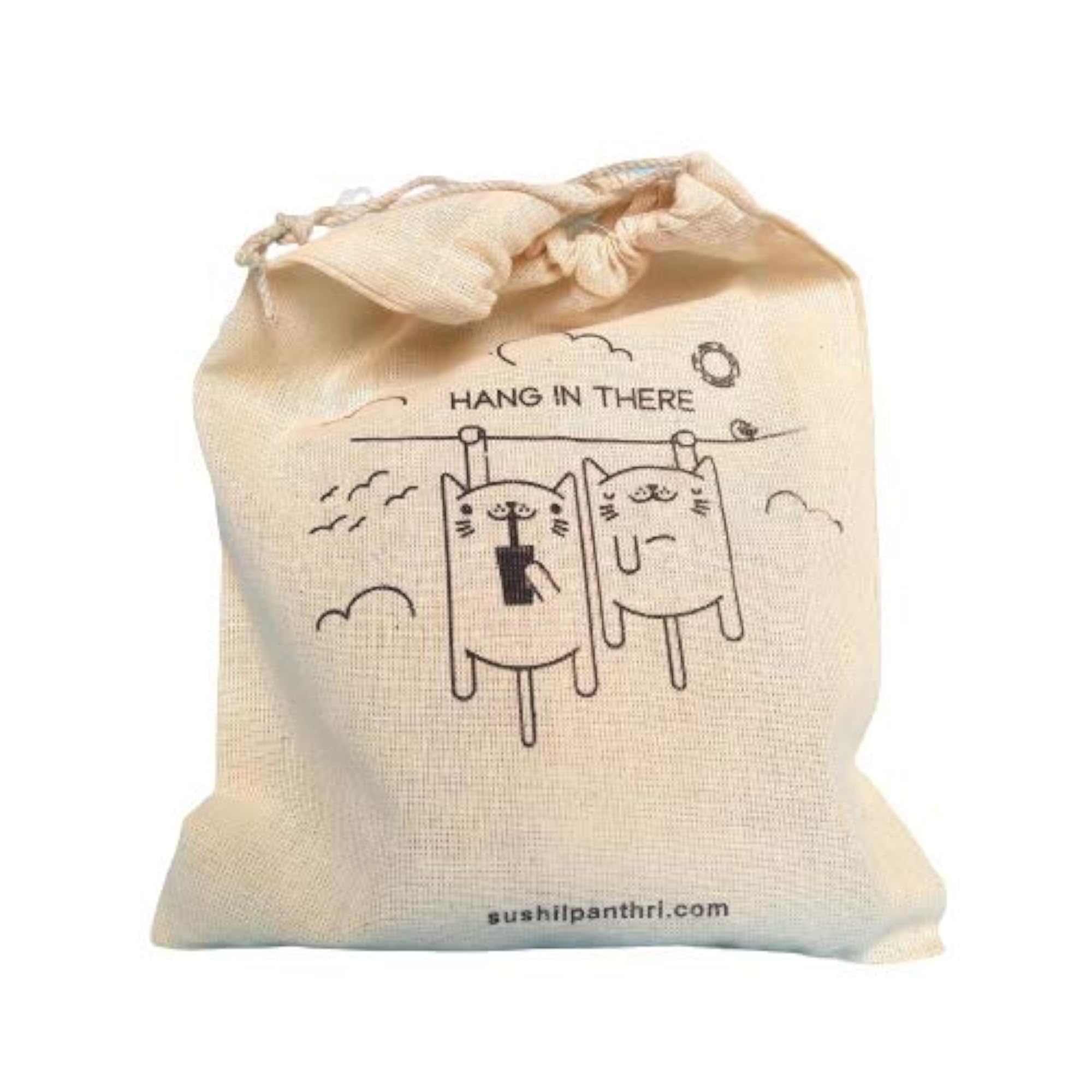 Portable Drawstring Cotton Pouch, Organizing Essentials