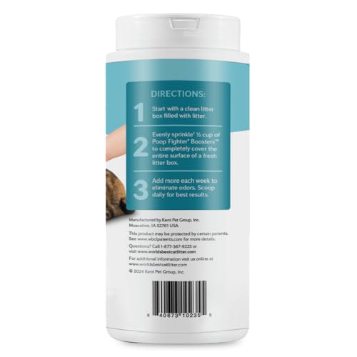 WORLD'S BEST CAT LITTER® Boosters™ Poop Fighter® | Natural and Sustainable Cat Litter Additive | Eliminates Poop, Urine, and Ammonia Odors | Botanical Blocker™ Technology | 18 oz Canister - Image 4