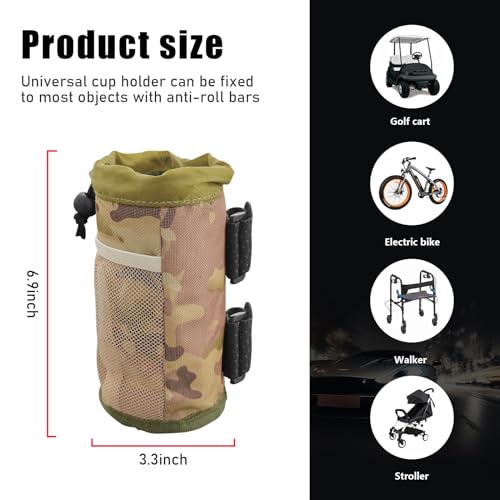 Portavasos universal para bicicleta povtii camuflaje miniatura 3