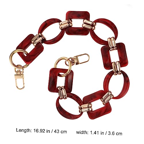 BESTOYARD 3 Peças De Corrente De Resina Acrílica Alça De Bolsa Bolsa Grossa Corrente De Bolsa Femini