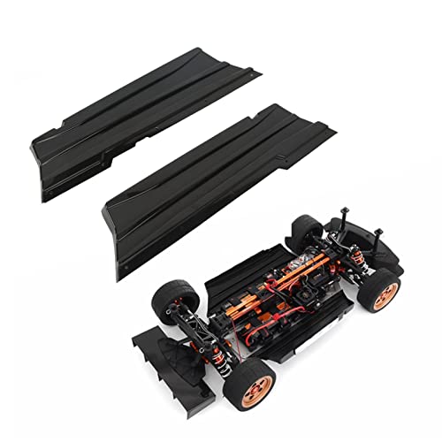 Placas laterais RC, placas laterais de substituição leves de plástico preto resistente ao desgaste n