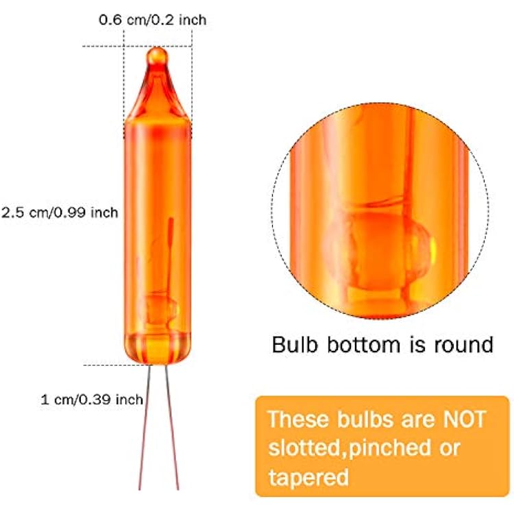 Mudder 60 Count 2.5v Christmas Lights Mini Incandescent Wire String Lights Replacement Bulbs Indoor Outdoor Halloween Christmas Light Decorations(Red, Yellow, Blue, Green, Orange)
