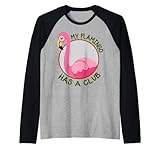 Familia de fuentes I Love my Flamingo Club Camiseta Manga Raglan