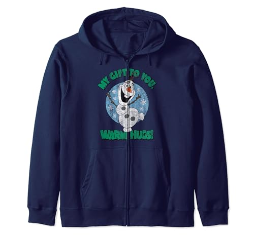 Sweat zippé Olaf Frozen Disney capuche vêtement hiver enfant