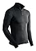ColdPruf Men's Extreme Performance Dual Layer Long Sleeve Mock Zip Top, Black, Medium