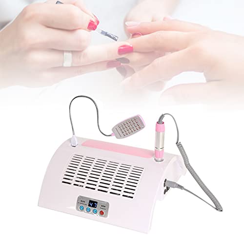 SDPROG Colector de Polvo de uñas 5 en 1, colector de Polvo de uñas de 60 W con Carga USB y luz LED, aspiradora de uñas eléctrica para salón de manicura en casa Cover