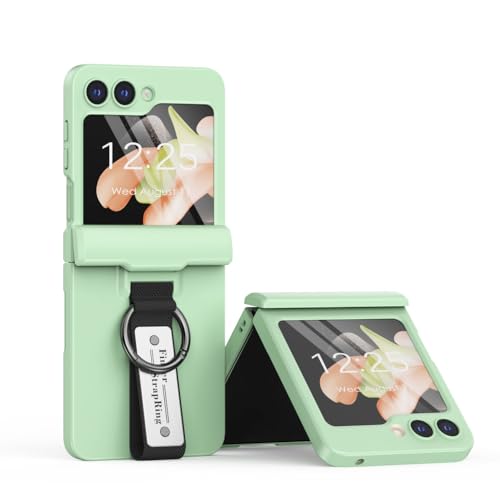 Coque antichoc Galaxy Z Flip 5 résout problème bris charnière PC rigide vert