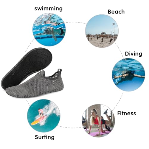 Image of Spesoul Womens Mens Water Shoes Quick Dry Beach Swim Shoes Barefoot Aqua Socks Outdoor Sand Socks for Pool River Diving