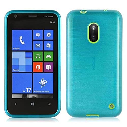 Cadorabo Custodia per Nokia Lumia 620 in TURQUOISE - Morbida