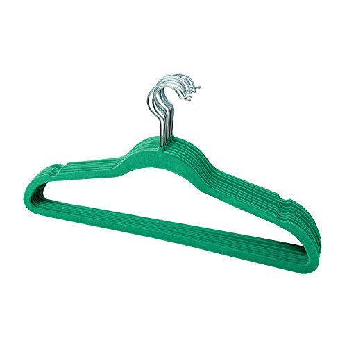 Linen Store Velvet Slim Flocked Hangers 120 Pack - Turquoise