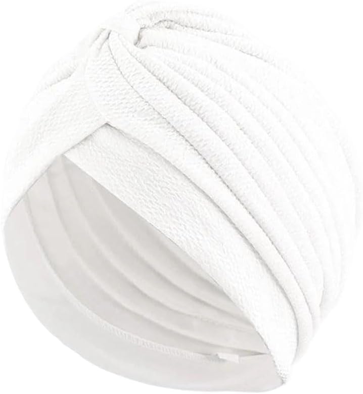Womens Solid Color Knot Hijab Turban Bonnet African Head Wraps Nigeria Wedding Party Headpiece Muslim Under Scarf Caps