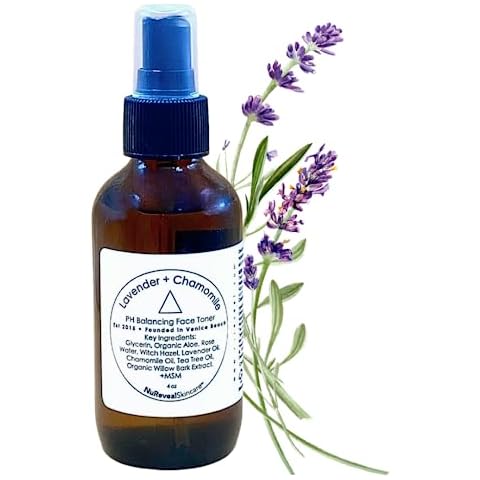 NuReveal Skincare - PH Balancing Facial Toner with Blend of Essential Oils Including Witch Hazel, Tea Tree, Lavender and Chamomile, Cruelty-Free & Vegan – Pack of 1, 4 oz Cover