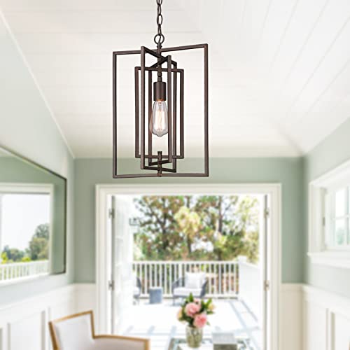 Casia Kitchen Island Pendant Lighting, Farmhouse Indoor 1-Light Ceiling Pendant Lamp, Hanging Light Fixture For Hallway, Dining Room, Foyer And Bedroom (Oil Rubbed Bronze) #TOP4
