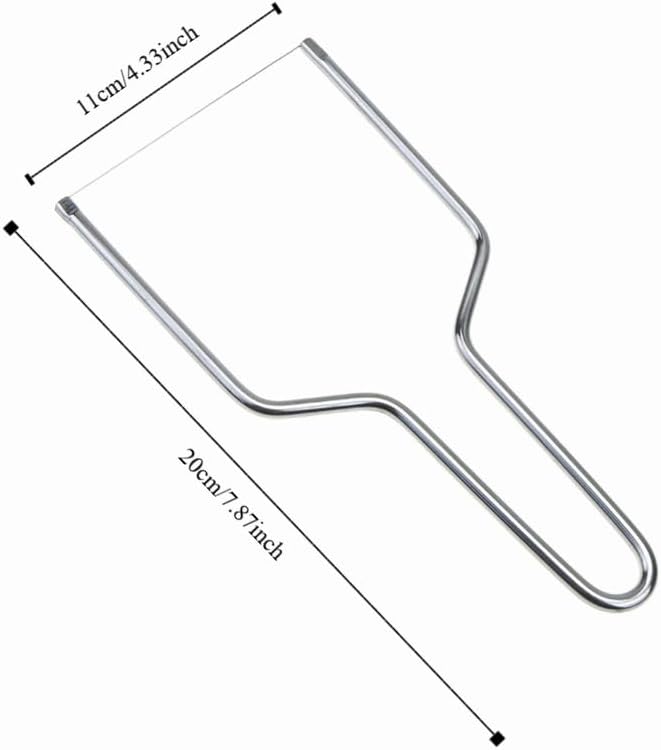 2Pcs Stainless Steel Cheese Slicers – Wire Cutter for Butter, Tofu & Soft Fruits, Dishwasher Safe Kitchen Cooking Slicing Tool