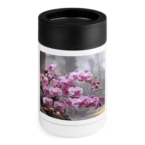 Refroidisseur de boissons en acier inoxydable au design fleuri