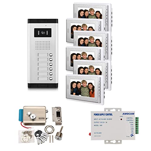 6-Unit Intercom Kit with Lock and Power Supply