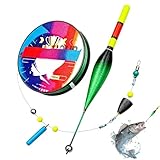 Générique Automatic Bobber Fishing Line Set | Nylon 18cm Ready to Use Anti  Sliding Float Rig Color Change Indicator High Sensitivity Bite Detection Wear Resistant Portable Angling Tackle | Sal