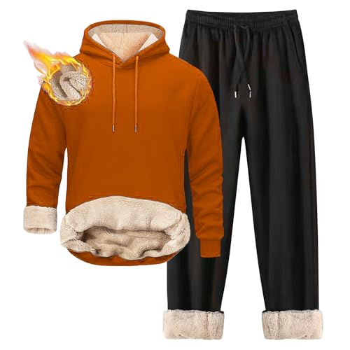 Chándal de hombre unisex con capucha y forro polar para invierno 2
