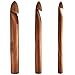 Sumit 25/20/15mm Handmade Beach Wood Crochet Hooks, Giant Yarn Hook for Kniiting Gift (25/20/15 MM)