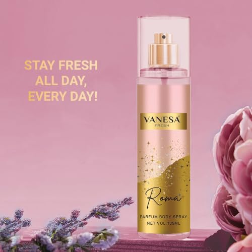 Image of Body Mist Spray Long Lasting Perfume for Women - 135ML Pack of 1 (Roma)