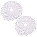 2 x Recambio Fregona Cabeza Microfibra, Redondo Reemplazo Fregona Giratoria de Recambio Fregona Cabezaa Universal 360 ° Fregona Duradero