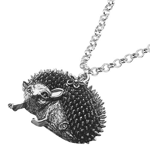 Bonsny Statement Vintage Minial Hedgehog Necklaces Pendant Original Design For Women Kids Gifts Jewelry #TOP3
